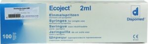 EINMALSPRITZE 2 ml Luer Ecoject