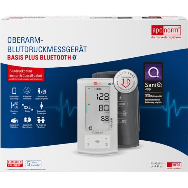 aponorm Blutdruckmessgerät Oberarm Basis Plus BLUETOOTH