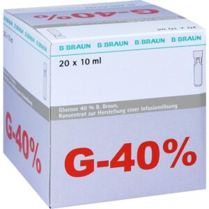 Glucose 40% B Braun Infusionslösungskonzentrat