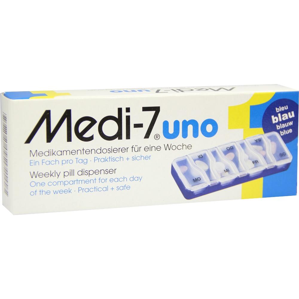 MEDI 7 uno Medikamentendosierer für 7 Tage blau