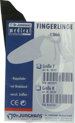 FINGERLING Nappaleder Gr.7 m.Bindeband