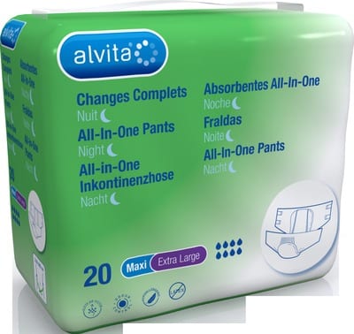 ALVITA All-in-One Inkontinenzhose maxi xl Nacht