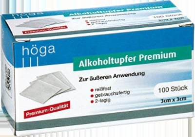 ALKOHOLTUPFER Premium 3x3 cm