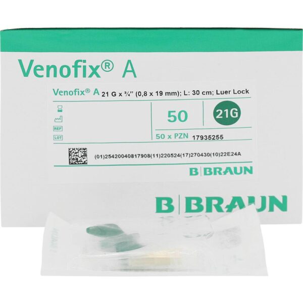 Venofix A Venenpunktionsbesteck 0.8x19mm 21G 30cm grün