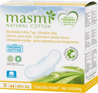 BIO BINDEN Ultra Tag 100% Bio-Baumwolle MASMI
