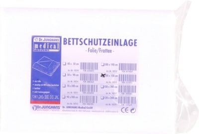 BETTSCHUTZEINLAGE Folie Frottee 100x150 cm