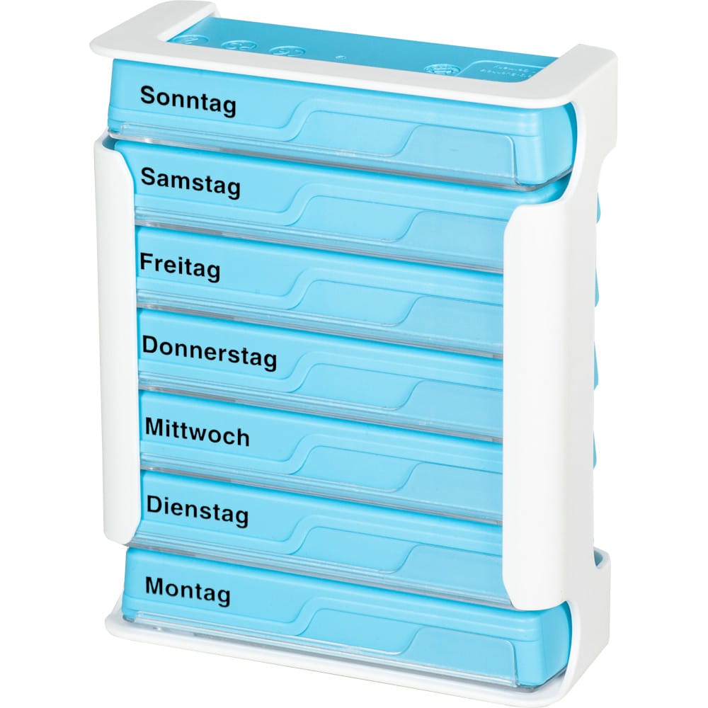 Anabox Compact 7 Tage Wochendosierer Blau/weiß