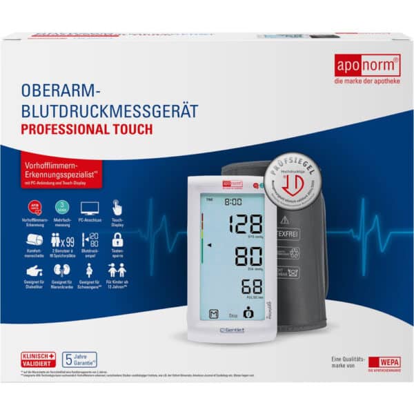 aponorm PROFESSIONELL TOUCH Blutdruckmessgerät Oberarm